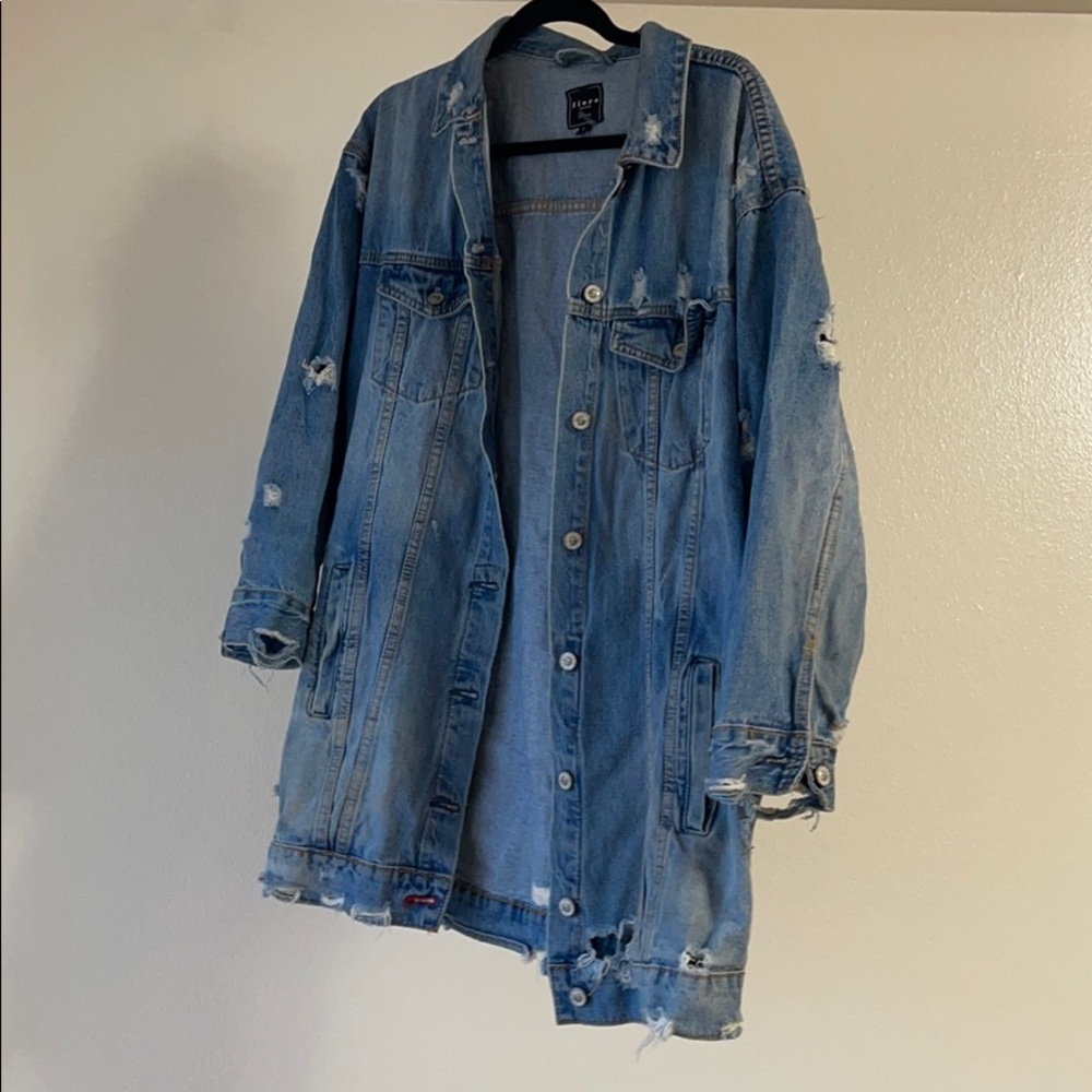 Long oversized Jean jacket